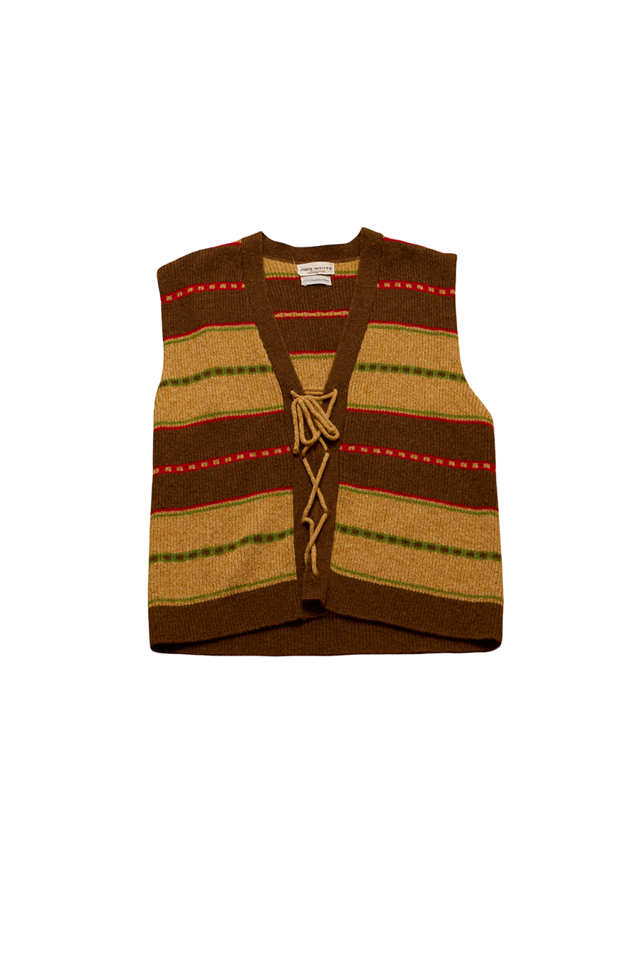 The Dreamers Lace-Up Folk Knit Vest