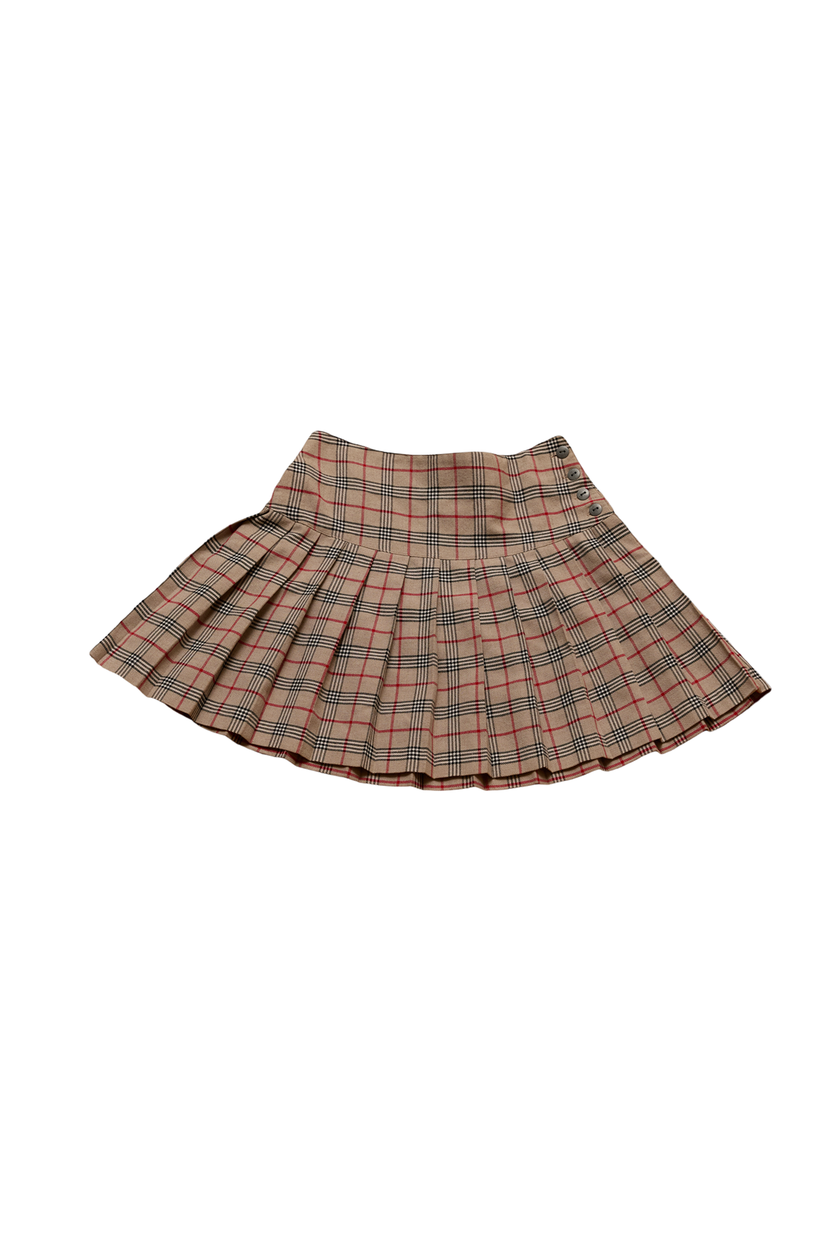 The Lovers Plaid Pleated Mini Skirt