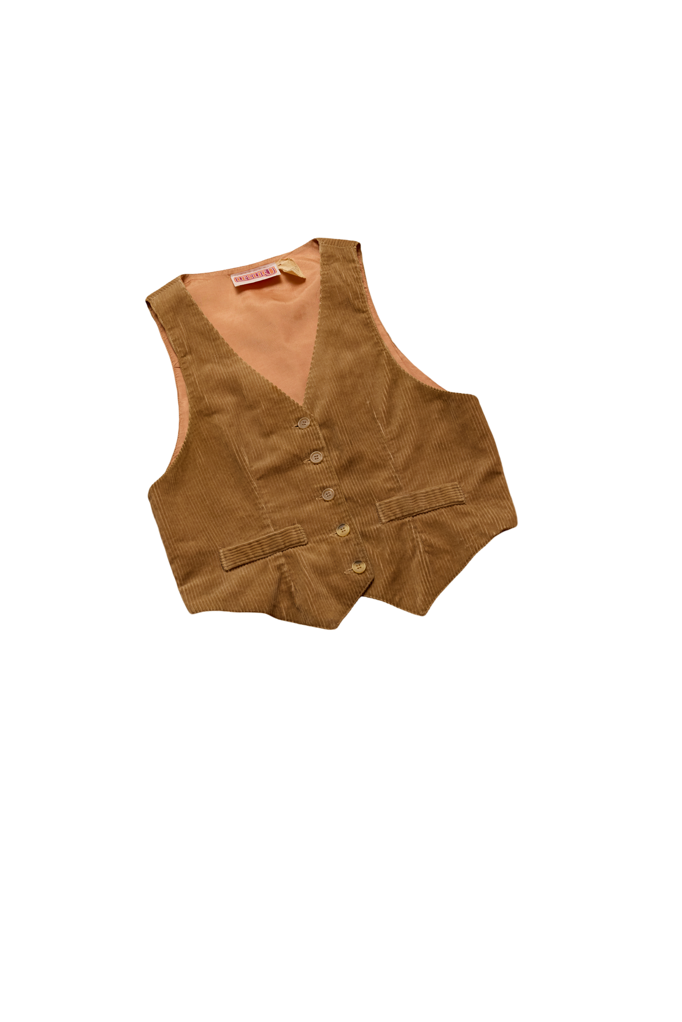 The Lovers Camel Corduroy Vest