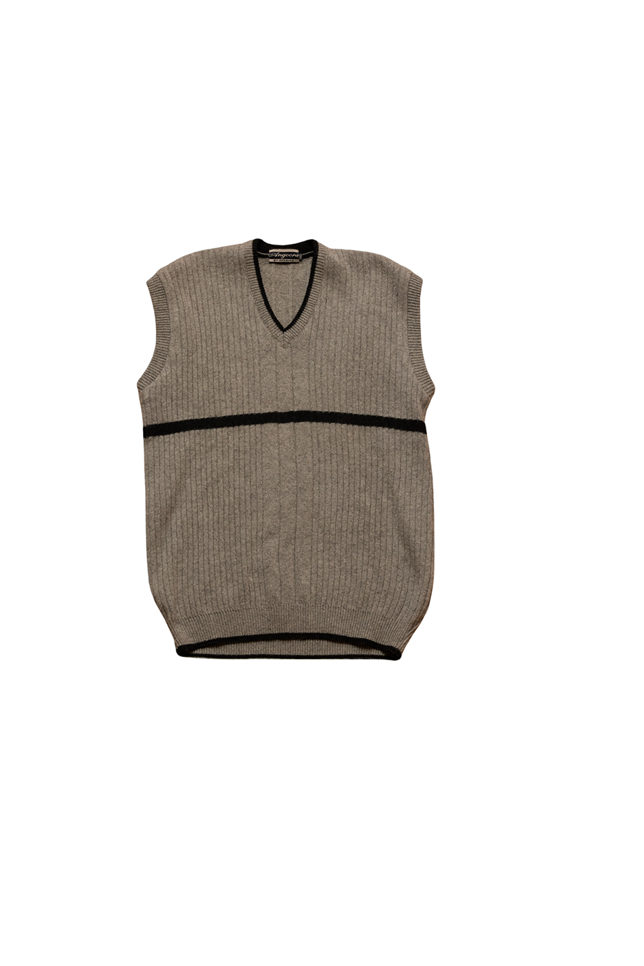The Roamers Grey Ribbed Sweater Vest